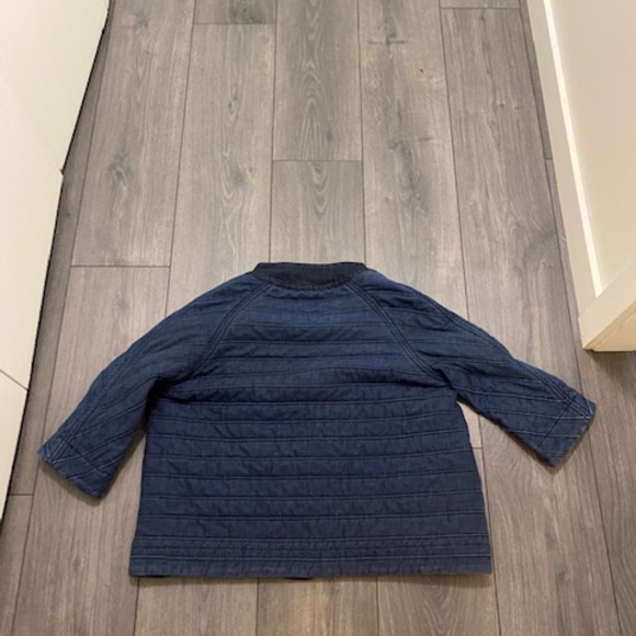 Antonio Marras Short Quilted Embroidered Denim Jacket Sz US 6 - Picture 4 of 10